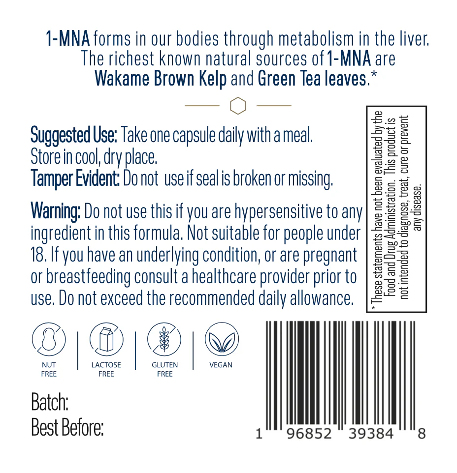 Endotelio 1-MNA 30 Capsules