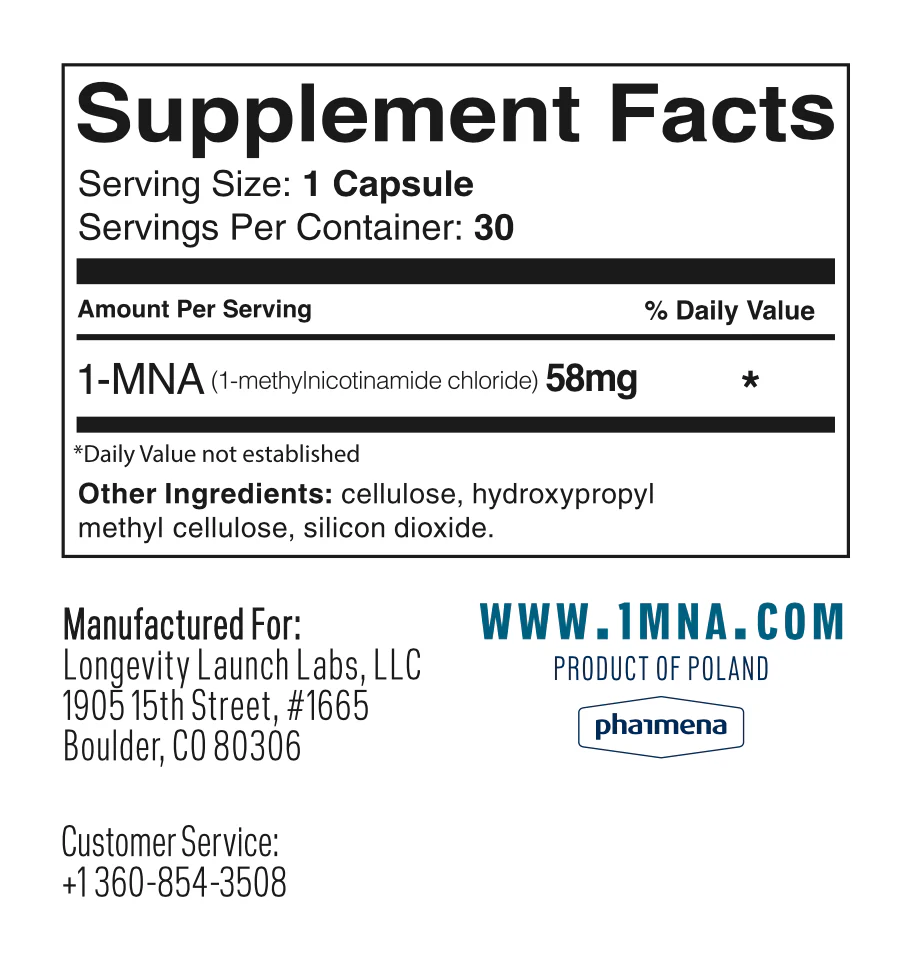 Endotelio 1-MNA 30 Capsules