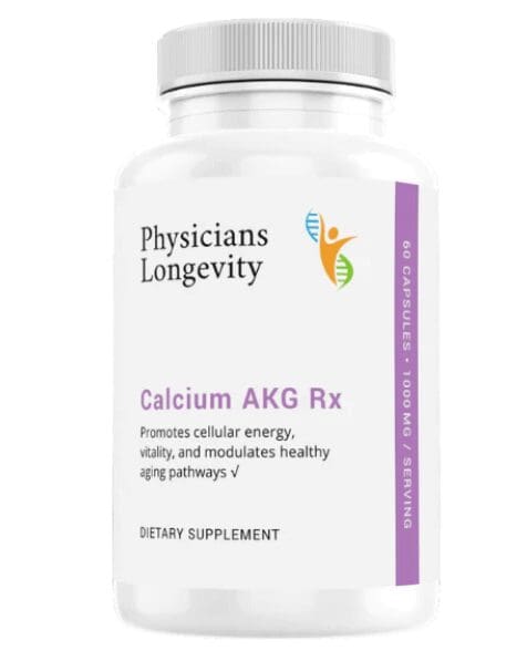Calcium AKG Longevity 1,000 mg per Serving 60 Capsules