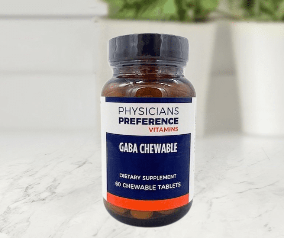 GABA Chewable 100 mg 60 ct - Front