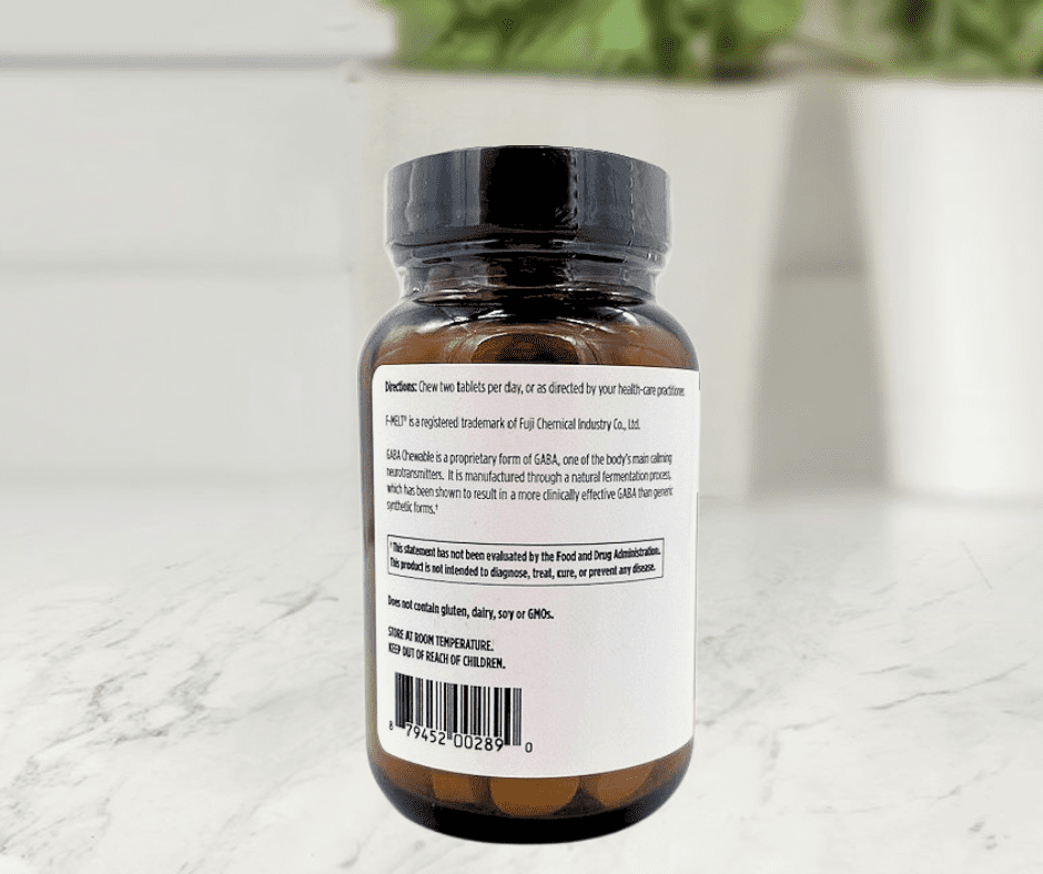 GABA Chewable 100 mg 60 ct