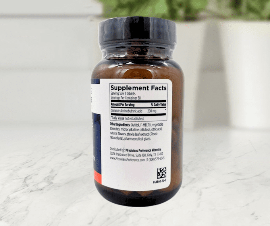 GABA Chewable 100 mg 60 ct