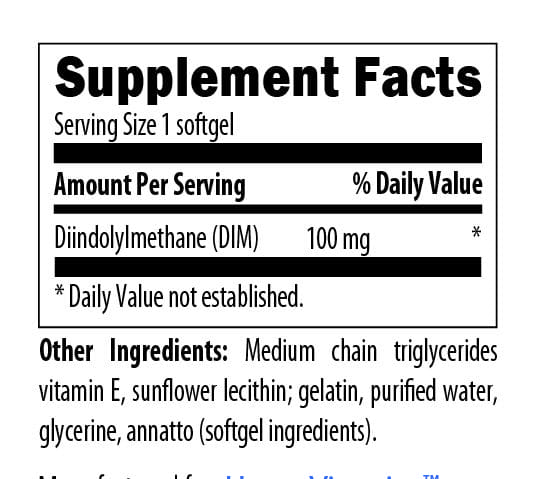 DIM 100 mg 60 Softgels