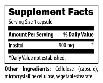 Inositol 900 mg 120 Capsules