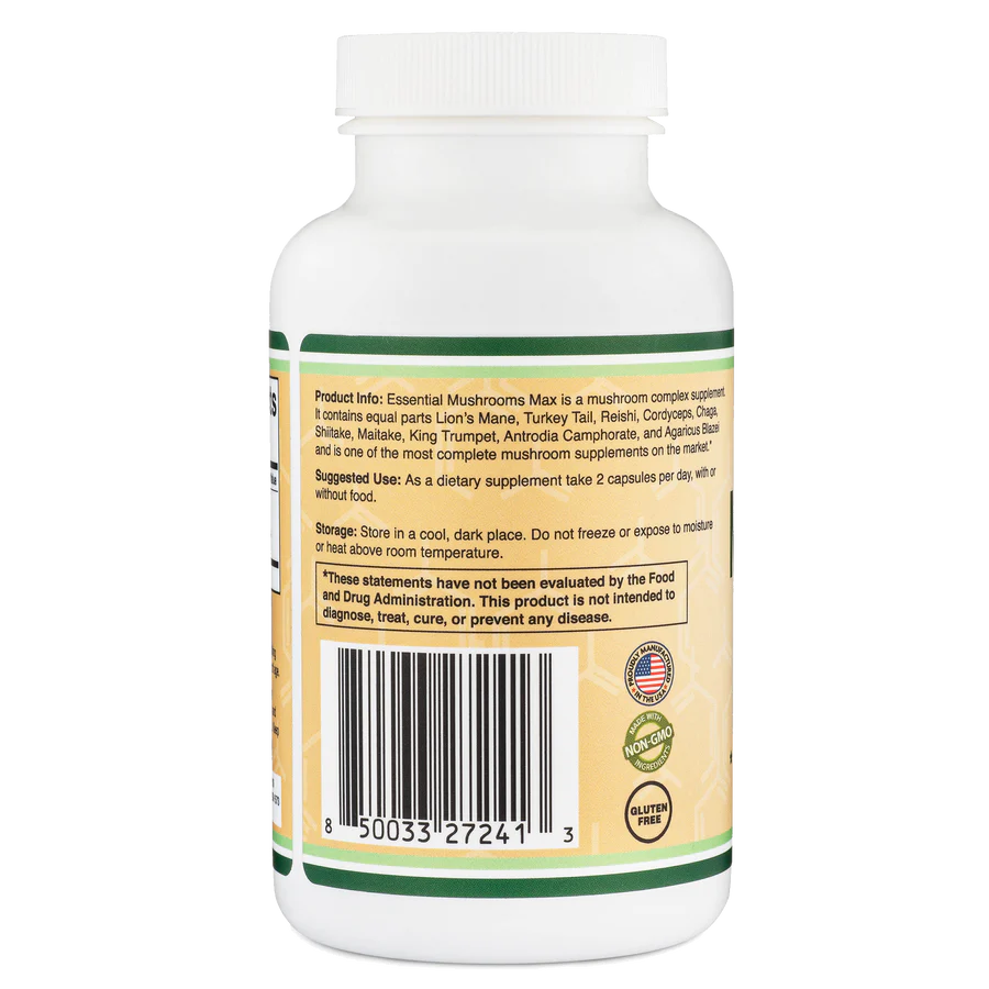 Mushroom Max 1000 mg 120 Capsules