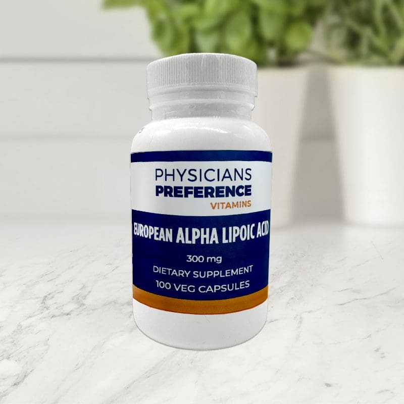 European Alpha Lipoic Acid 300 mg 100 Capsules - Front