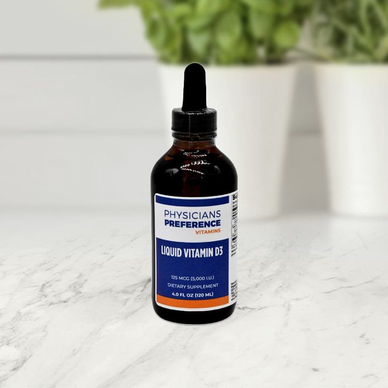 Liquid Vitamin D 5,000 iu per mL 4 oz - Front