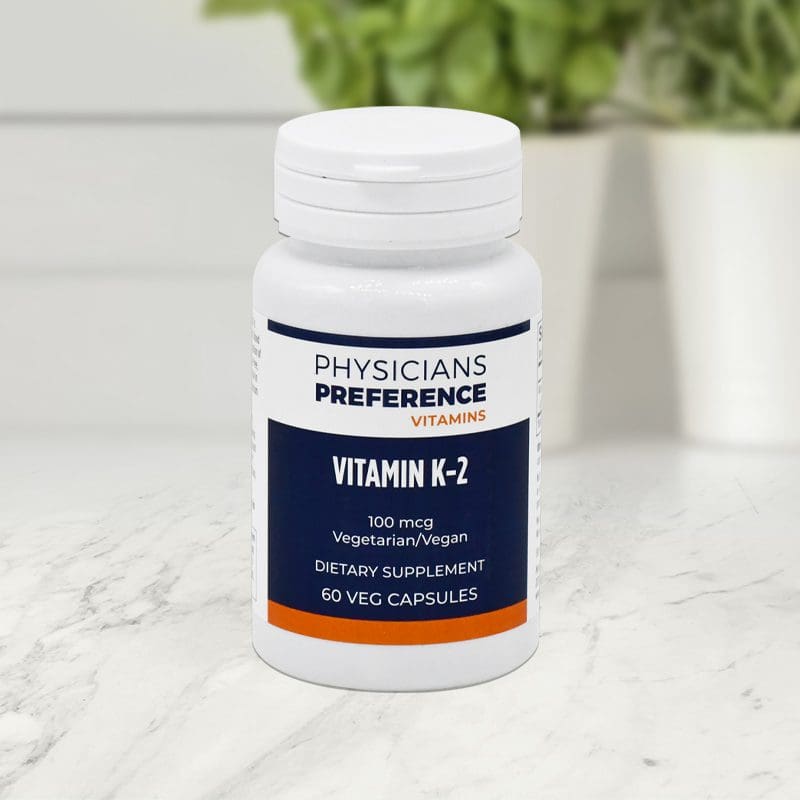 Vitamin K-2 100 mcg 60 Capsules - Front
