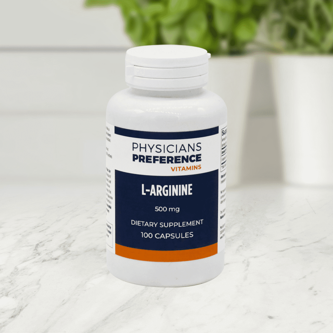 L-Arginine 500 mg 100 Capsules - Front