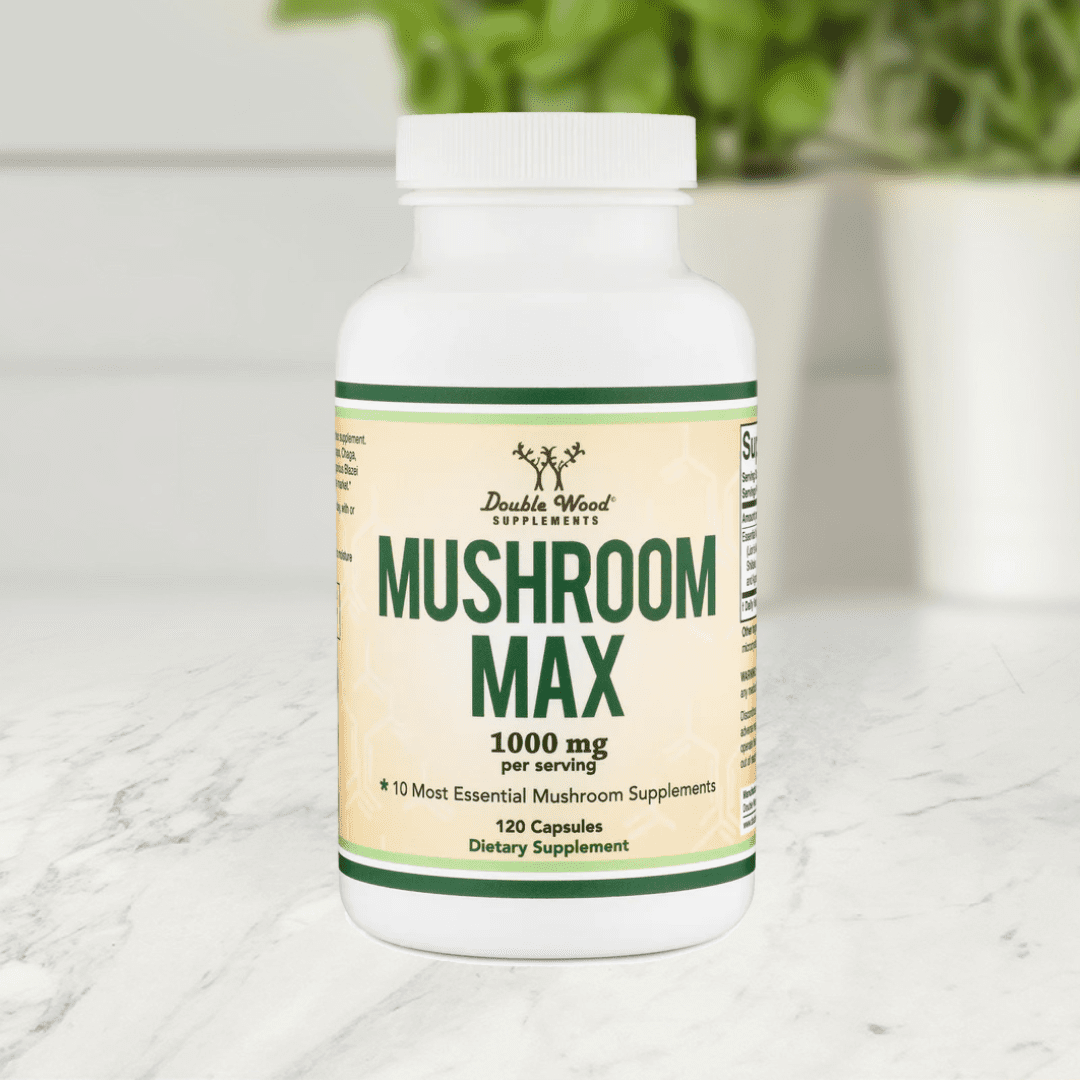 Mushroom Max 1000 mg 120 Capsules - Front