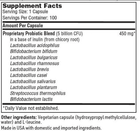 Probiotic Blend 100 Capsules