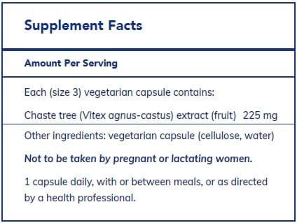 Chaste Berry 225 mg 60 Capsules