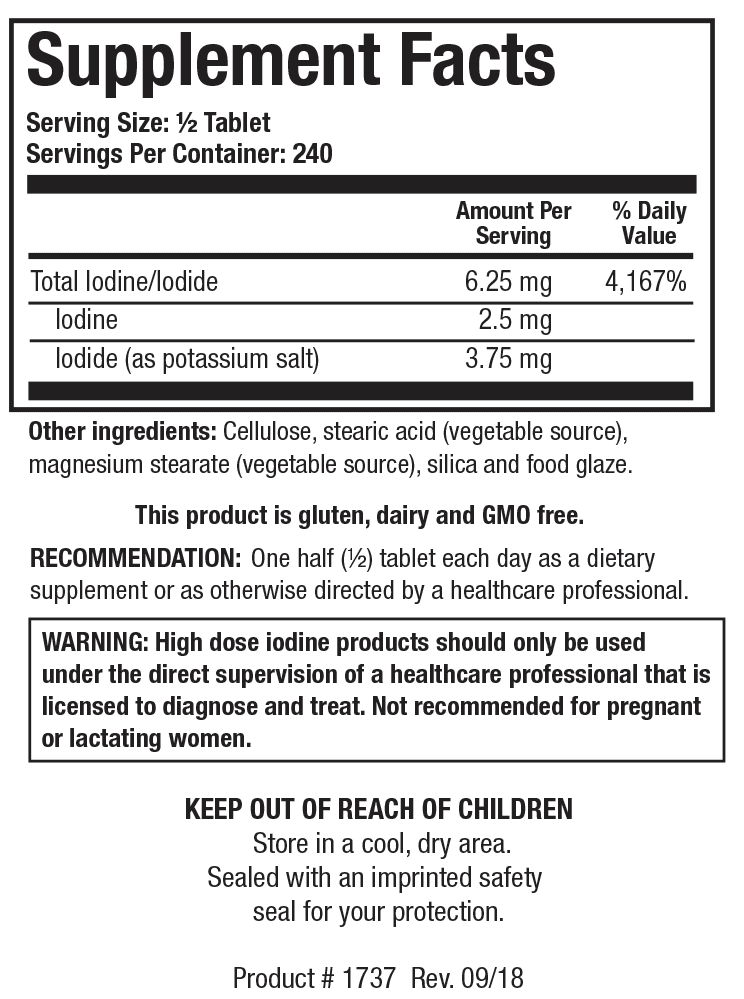 Iodine Complex 12.5 mg 120 tablets