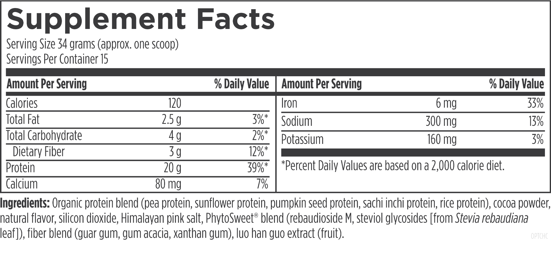 Plant Protein Complete - Chocolate 1.12 lb