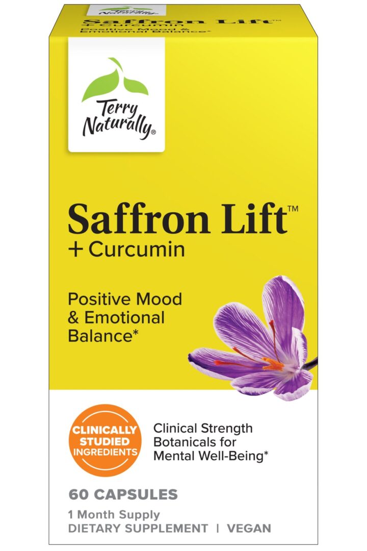 Saffron Lift + Curcumin 60 Capsules - Front