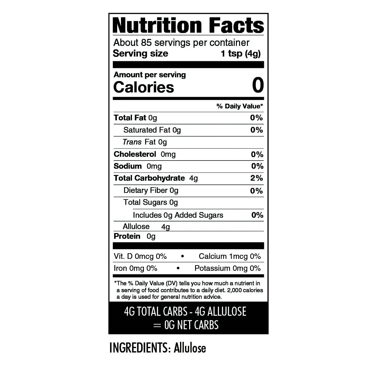 Allulose Sweetener 12oz